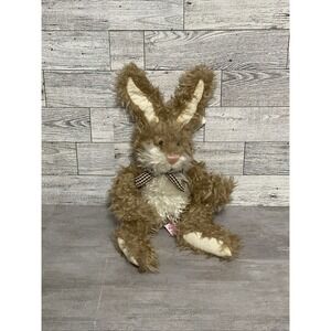 Clifford Shaggy BUNNY RABBIT Vintage Russ Berrie Plush Wired Ears Original Tag